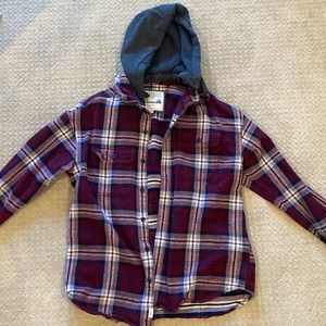 Plaid American eagle sweatshirt (medium)